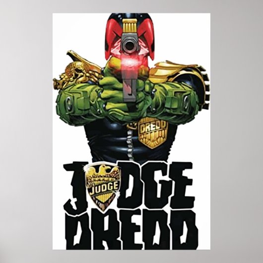 ontwerp-kunst van de rechter dredd poster (Voorkant)