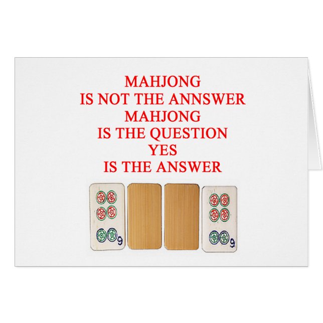 ontwerp mahjong speler (Voorkant Horizontaal)