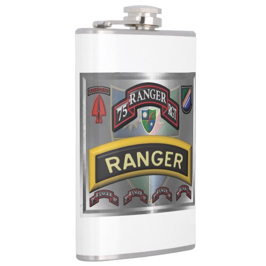 Ontwerp met 75e Ranger Regiment Heupfles (Rechts)