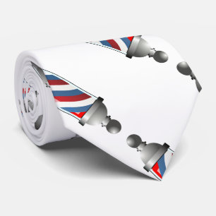 Ontwerp met Barberpool op een Stropdas