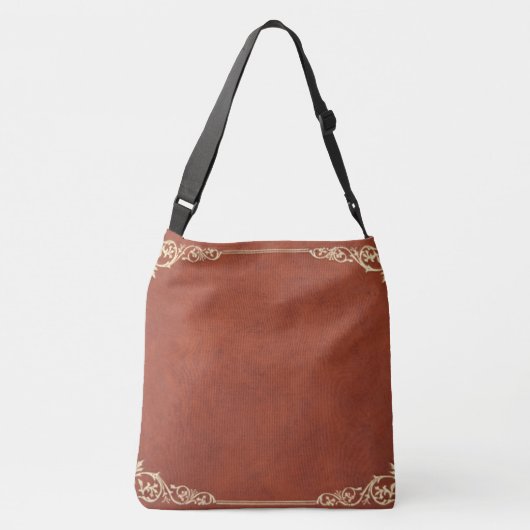 Ontwerp met bruin leder crossbody tas (Achterkant)
