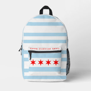 Ontwerp met de vlag van Chicago, stad trots Bedrukte Rugzak