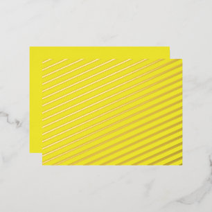 Ontwerp met een gele achtergrond en zwarte rand folie feestdagen briefkaart