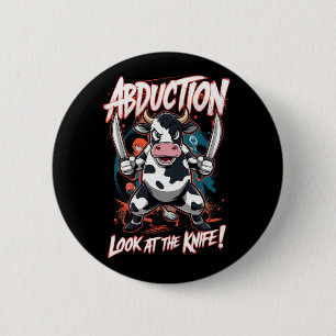 Ontwerp met een Koe karakter Ronde Button 5,7 Cm