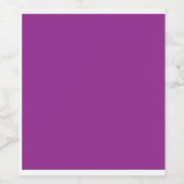 Ontwerp met een verbluffende Paarse achtergrond en Wijn Etiket (Enkel label)