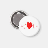 Ontwerp met hartslag magneet (Voorkant / Achterkant)