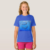 Ontwerp met ingeslepen handen t-shirt (Voorkant volledig)