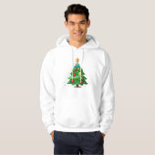 Ontwerp met kersttouwtjes hoodie (Voorkant volledig)