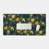 Ontwerp met kunsty bladeren bureaumat (Keyboard & Muis)