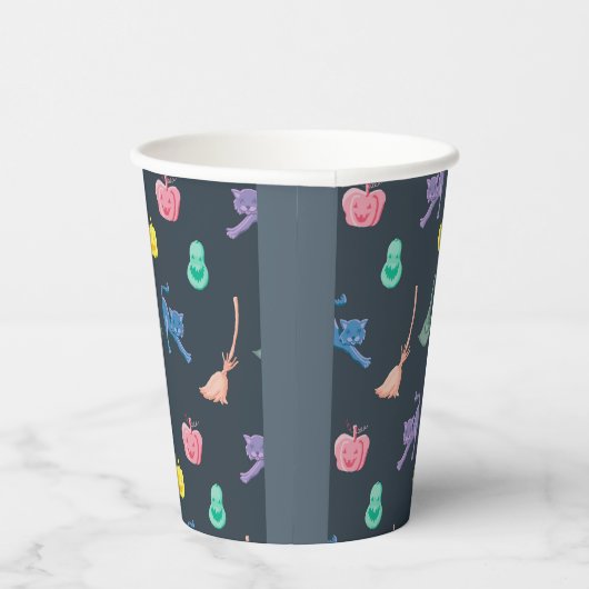 Ontwerp met leuke Halloween karakters Papieren Bekers (Rechts)