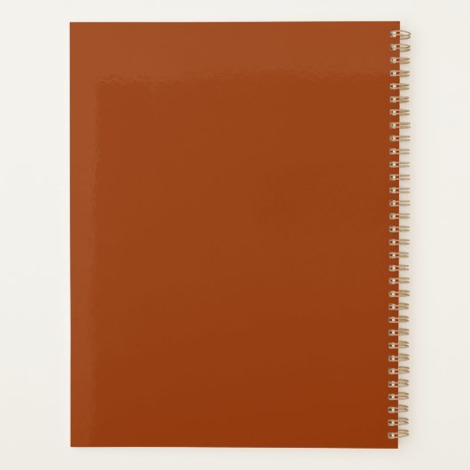 Ontwerp met liefdesbrief (cinnamon) planner (Achterkant)