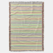 Ontwerp met multikleurige strepen deken (Voorkant Verticaal)