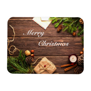 Ontwerp met prettig kerstfeest magneet