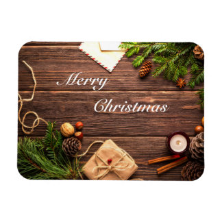 Ontwerp met prettig kerstfeest magneet