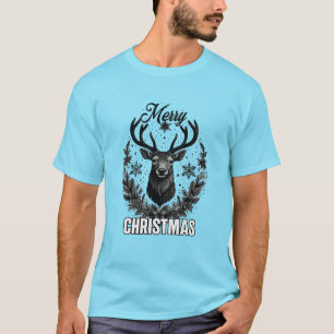 Ontwerp met prettig kerstshirt t-shirt