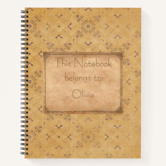 ontwerp met Retropatroon Notitieboek (Voorkant)