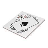 Ontwerp met vier tapekaarten tegeltje (Zijkant)