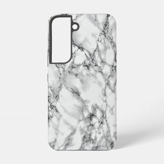 Ontwerp met witte marmer samsung galaxy hoesje (Achterkant)