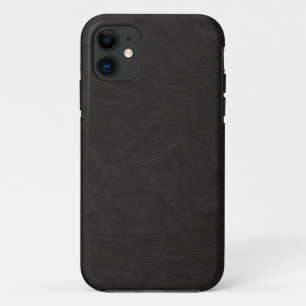 Ontwerp met zwarte lederen matte iPhone 11 hoesje