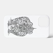 Ontwerp met zwarte rhino Case-Mate iPhone case (Achterkant (horizontaal))