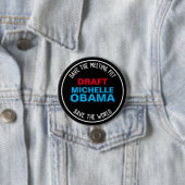 Ontwerp MICHELLE OBAMA 2024 Campagne Ronde Button 7,6 Cm (In situ)