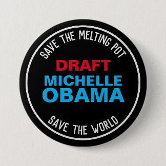 Ontwerp MICHELLE OBAMA 2024 Campagne Ronde Button 7,6 Cm