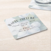 ontwerp Mode Haute Couture Vierkante Kartonnen Onderzetter (Schuin)