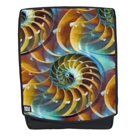Ontwerp Nautilus Shell Rugtassen (Voorkant)