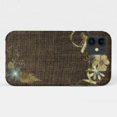  ontwerp op linnen Case-Mate iPhone case (Achterkant (horizontaal))