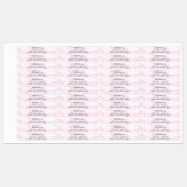 Ontwerp op naam: wazig roze marmer labels (Vel)