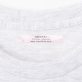 Ontwerp op naam: wazig roze marmer labels (Aangebracht)