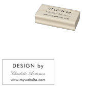 Ontwerp op naam wit ondernemer 	rubberstempel (Gestempeld)