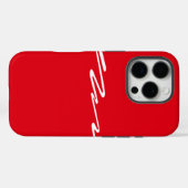 Ontwerp op rood Case-Mate iPhone case (Achterkant (horizontaal))