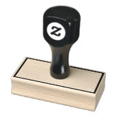 Ontwerp Personaliseer Uw Logo 1,5" x 3" Rubberstempel (Stempel)