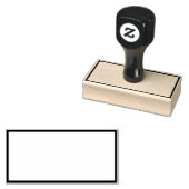 Ontwerp Personaliseer Uw Logo 1,5" x 3" Rubberstempel (Gestempeld)