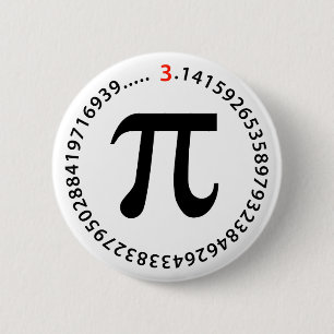 Ontwerp pi-nummer ronde button 5,7 cm
