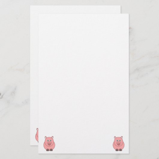 Ontwerp pingelen briefpapier (Voorkant / Achterkant)