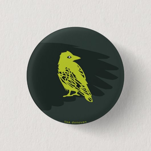 Ontwerp-pins voor vogels en vogels ronde button 3,2 cm (Voorkant)