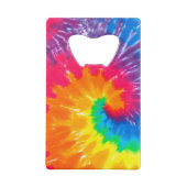 Ontwerp Psychedelic Tie Dye Kredietkaart Flessenopener (Achterkant)