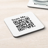 Ontwerp QR-code Bier Onderzetter (Linkerzijde)