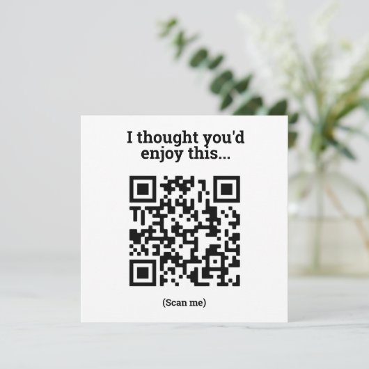 Ontwerp QR-code Kaart (Staand voorkant)
