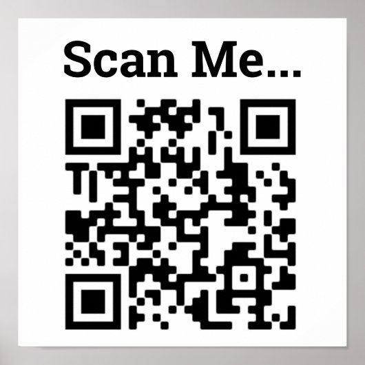 Ontwerp QR-code Poster (Voorkant)