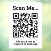 Ontwerp QR-code Raamsticker (Vel 3)