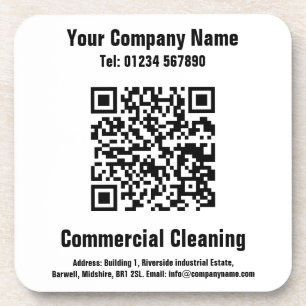 Ontwerp QR-code reinigen Bier Onderzetter