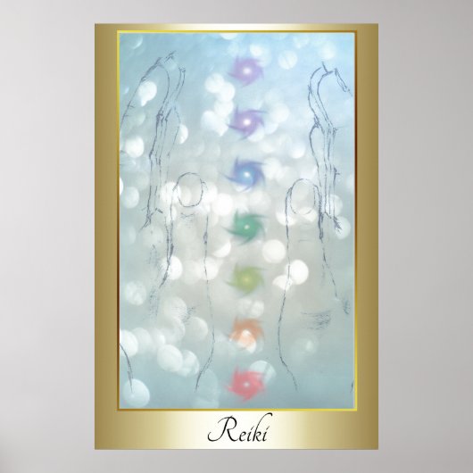Ontwerp Reiki Healing Hands Poster (Voorkant)