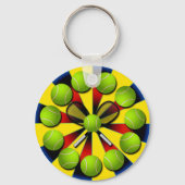 ONTWERP RETRO TENNIS SLEUTELHANGER (Voorkant)
