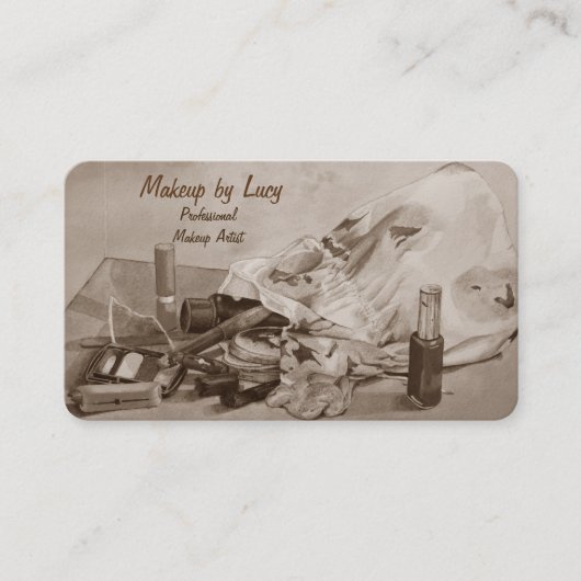 ontwerp retro van kunstenaars maken mooie tas uit visitekaartje (Voorkant)