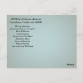 ontwerp Sla de datum op - Kies uw eigen kleur Briefkaart (Achterkant)