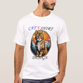 Ontwerp T-shirt met kat