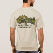Ontwerp T-shirt voor/achter - NRV Adventure Riders (Achterkant)